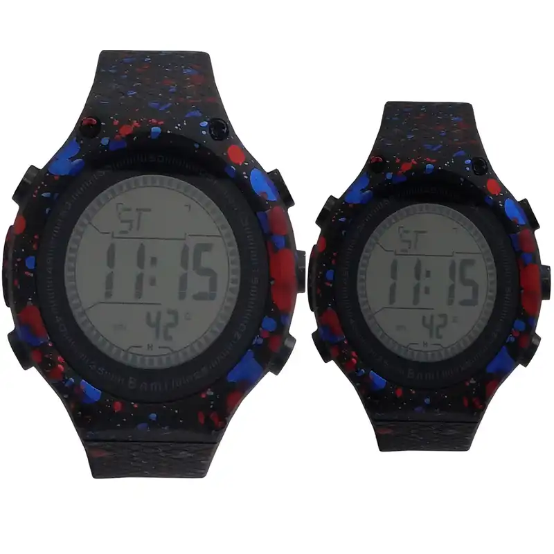 ست ساعت مچی دیجیتال زنانه و مردانه مدل i-gh