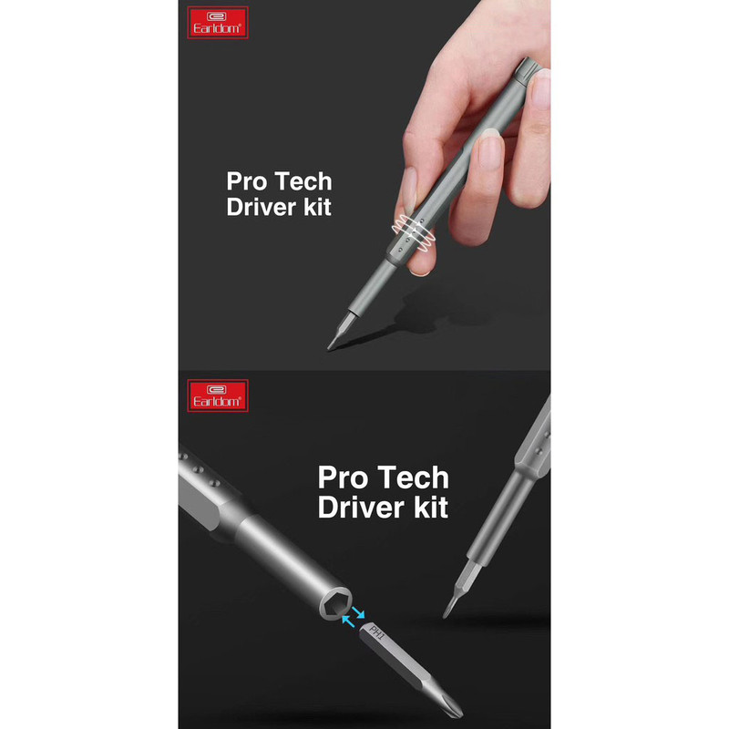 مجموعه 24 عددی پیچ گوشتی ارلدام مدل EC-T01 مجموعه 24 عددی پیچ گوشتی ارلدام مدل EC-T01