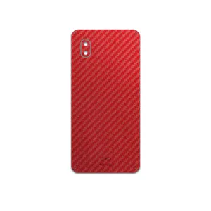 MAHOOT Red-Fiber Cover Sticker for Samsung Galaxy A01 Core