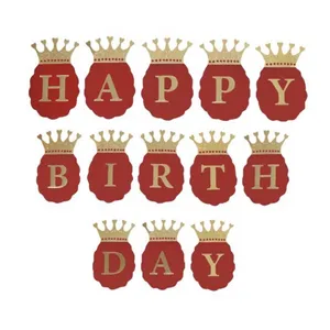 ریسه تزئینی پارتی لند تهران مدل تاج happy birthday کد 2053