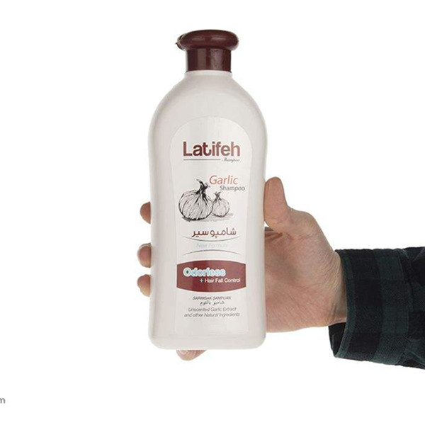 شامپو مو لطیفه مدل Garlic حجم 400 میلی لیتر مجموعه 2 عددی
