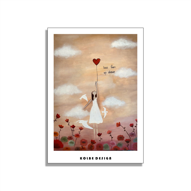 کارت پستال مدل نقاشی عاشقانه کد عکس 2159