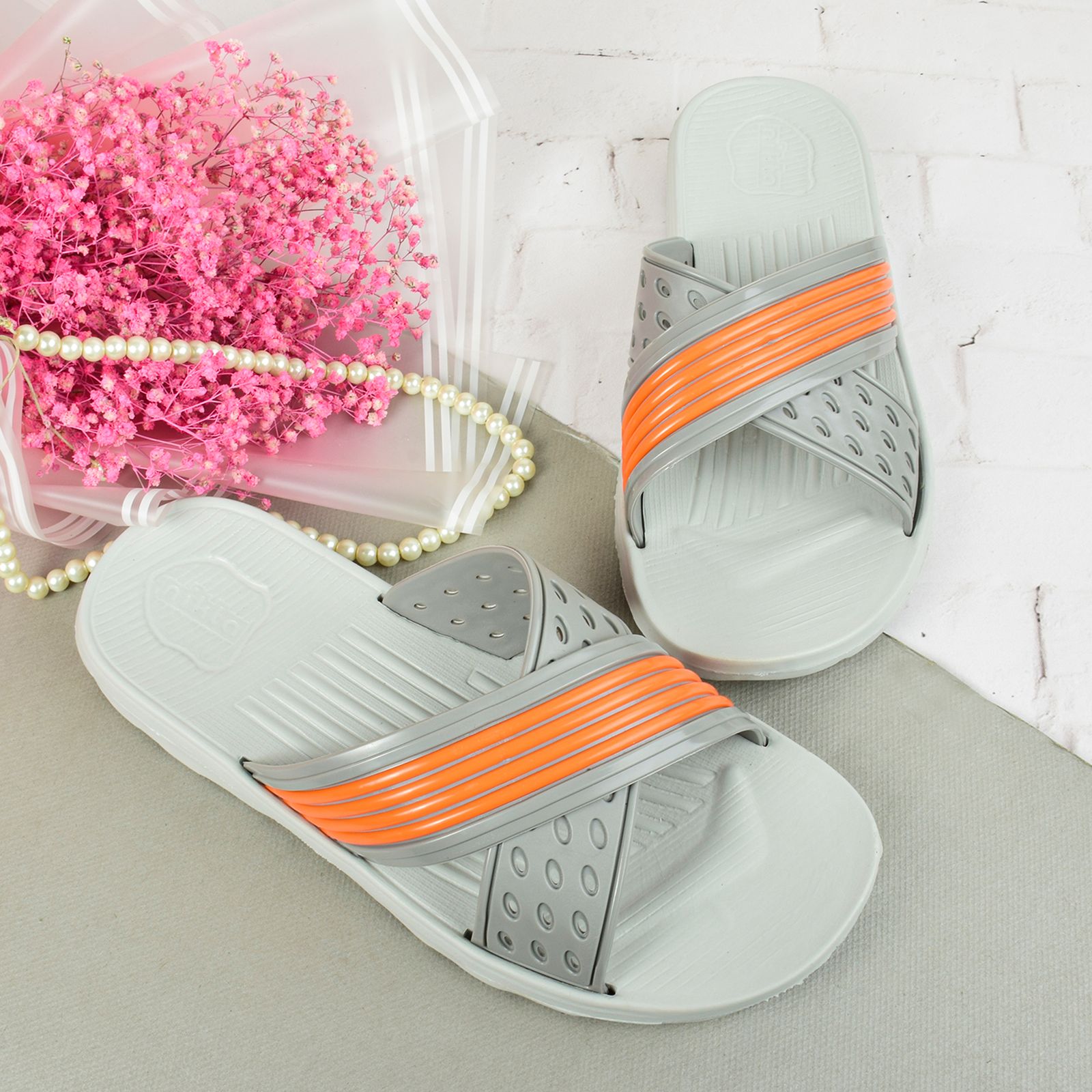 دمپایی مردانه نیکتا مدل پانچی GRY.1803 - - 6