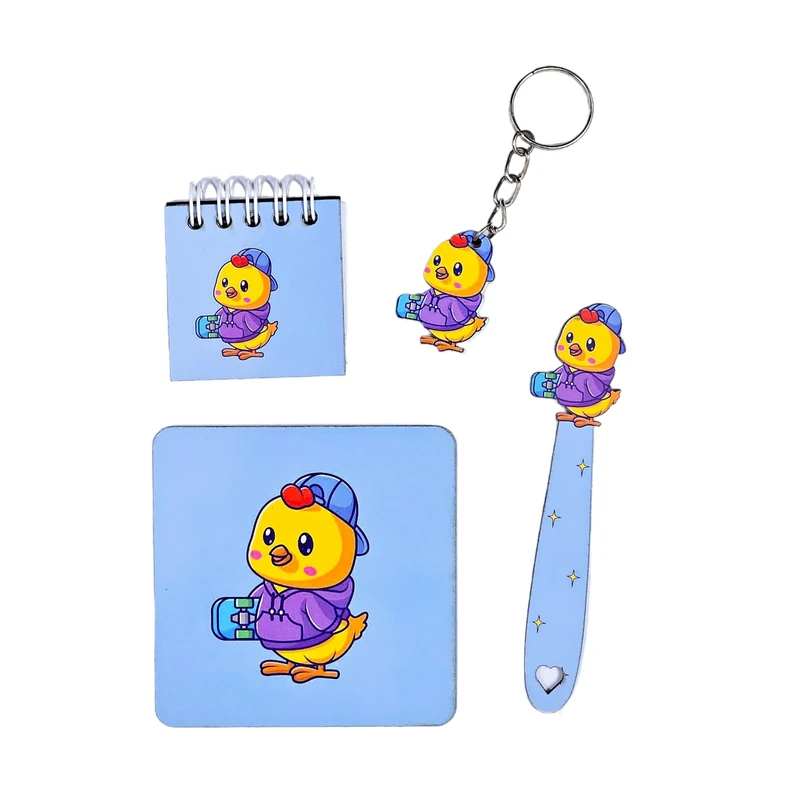 بسته لوازم تحریر مدل جوجه مجموعه 4 عددی