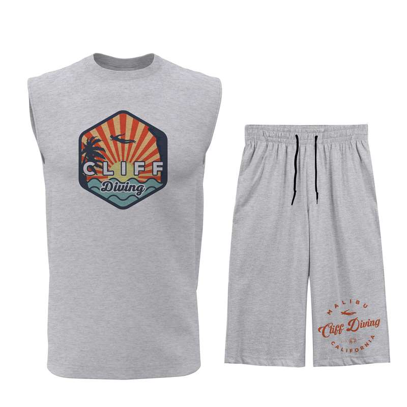 ست تاپ و شلوارک مردانه مدل C118G