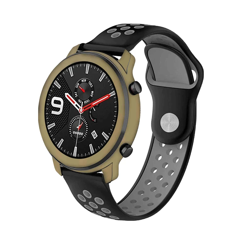  برچسب ماهوت طرح Matte-Gold مناسب برای ساعت هوشمند شیائومی Amazfit GTR 47mm