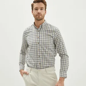 پیراهن آستین بلند مردانه ال سی وایکیکی مدل W18104Z8