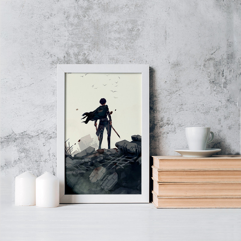 تابلو خندالو مدل لیوای انیمه اتک آن تایتان Attack on Titan کد 18574