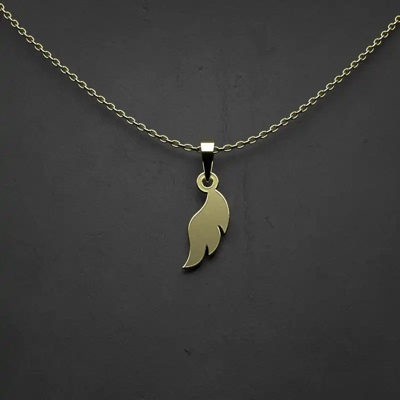 گردنبند طلا 18 عیار زنانه مدوپد مدل پر کد X2-1-1097