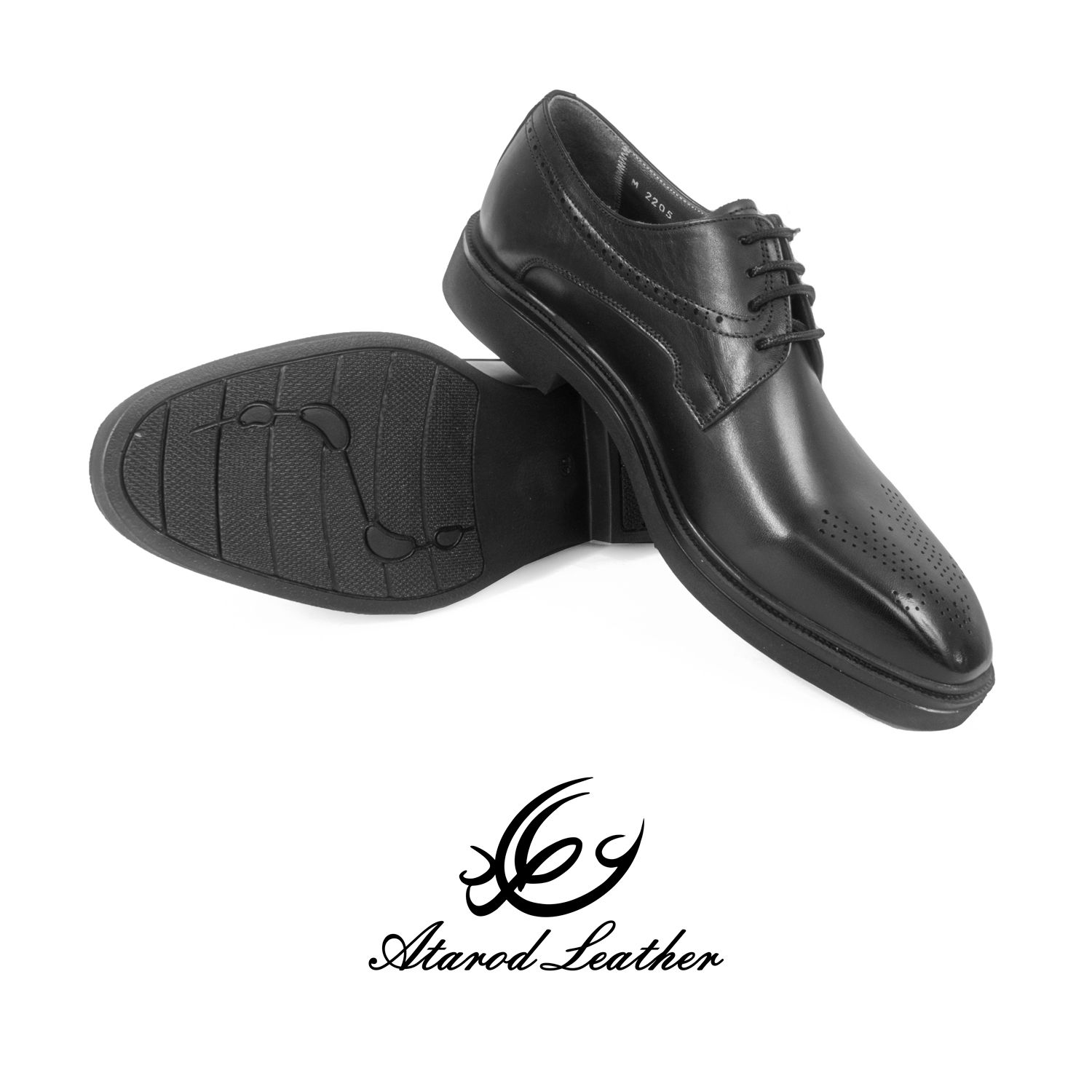 کفش مردانه چرم عطارد مدل چرم طبیعی کد SH244 -  - 12