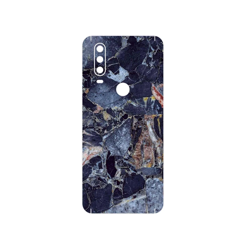 برچسب پوششی ماهوت مدل Broken black marble مناسب برای گوشی موبایل موتورولا One Action