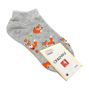 جوراب دخترانه مدل روباه کد JB141-GR