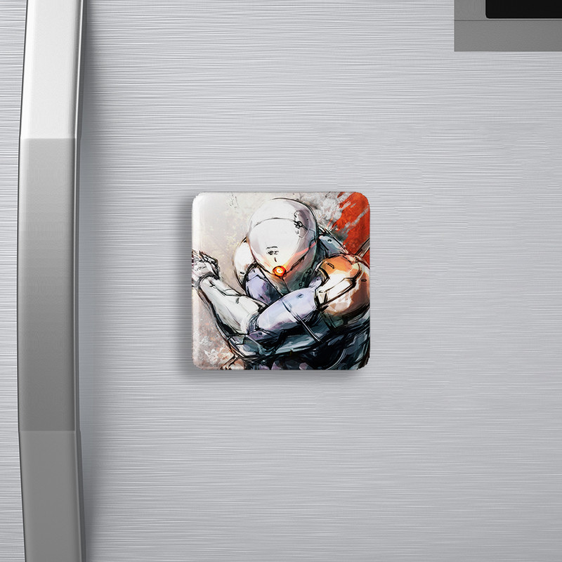 مگنت خندالو طرح بازی متال گیر (Metal Gear) مدل مربعی کد 33126