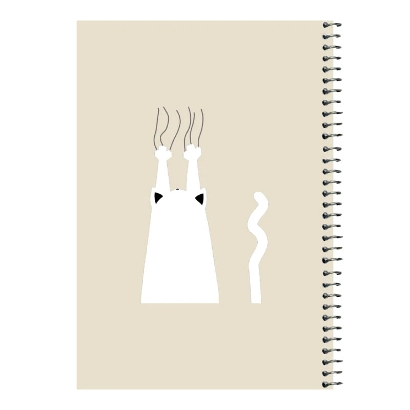 دفتر مشق 80 برگ اس جی مدل گربه آویزان کد 1