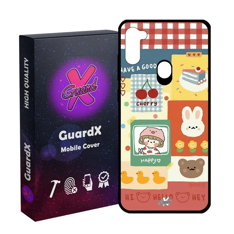 کاور گارد ایکس طرح دختر مدل Glass10515 مناسب برای گوشی موبایل سامسونگ Galaxy A11/M11