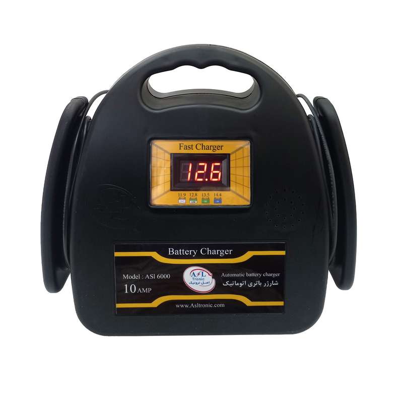 شارژر باتری موتور سیکلت 10 آمپر مدل ASL6000