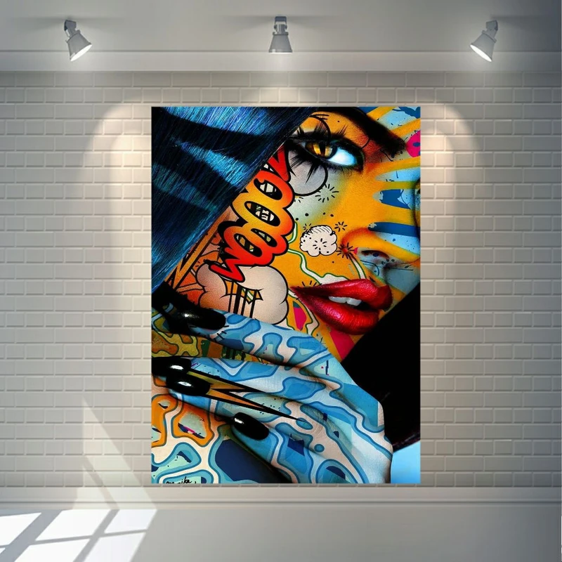 پوستر پارچه ای طرح آرایشگاه زنانه مدل شاین کد FP2947