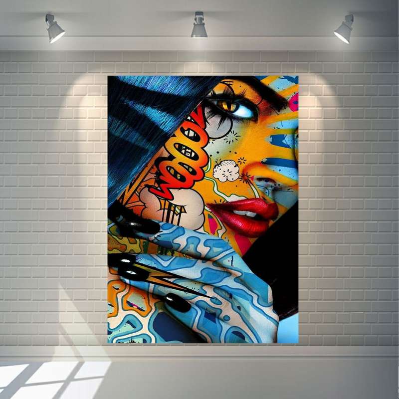 پوستر پارچه ای طرح آرایشگاه زنانه مدل شاین کد FP2947