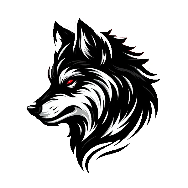 استیکر پارچه و لباس پاد آفرین طرح گرگ کد 2035