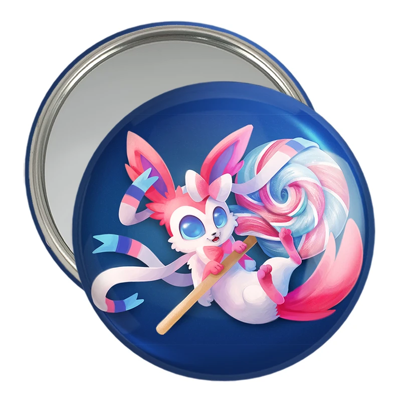 آینه جیبی خندالو مدل سیلوئون انیمه پوکمون  کد 17303