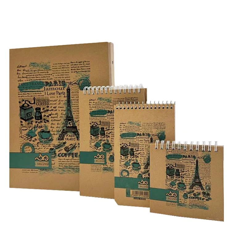 دفتر کلاسور 100 برگ برکه به همراه سه جلد دفترچه یادداشت کد 6302