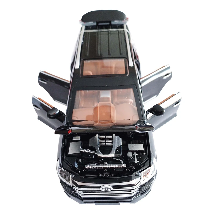 عکس شماره 12 : ماشین بازی مدل عقب کش فلزی سایز بزرگ طرح تویوتا لندکروز