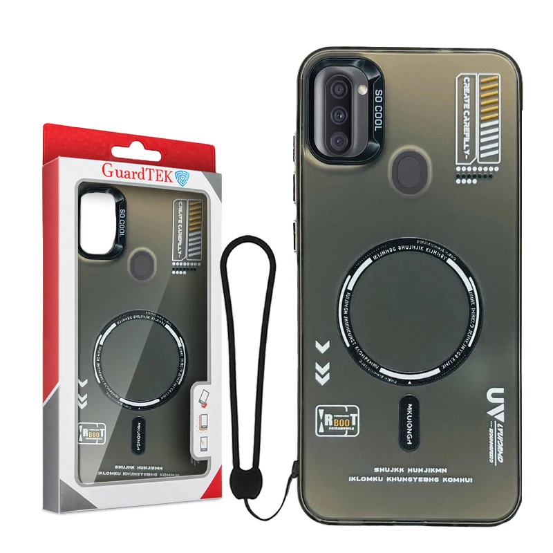 کاور گاردتک اساک مدل SoCool_Strap مناسب برای گوشی موبایل سامسونگ Galaxy A11 و Galaxy M11 به همراه بند آویز