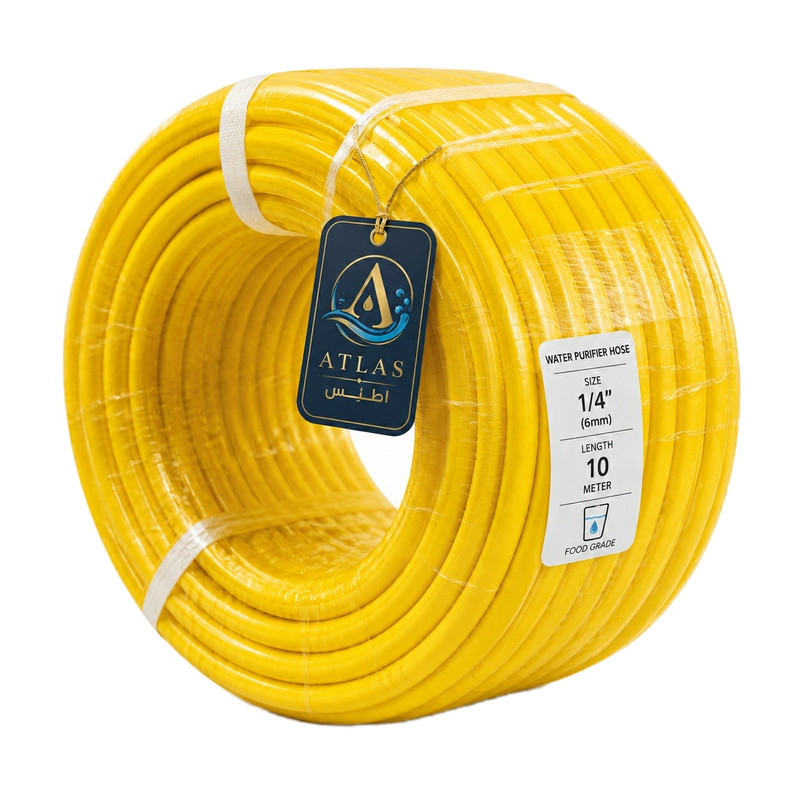 شیلنگ ورودی تصفیه آب و یخچال اطلس مدل 10mY کد Altas-HP مناسب برای انواع یخچال و دستگاه تصفیه آب خانگی