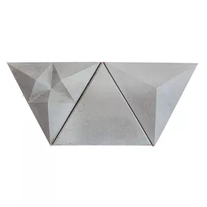 دیوارپوش مدل مثلثی چند طرح سه بعدی بتنی