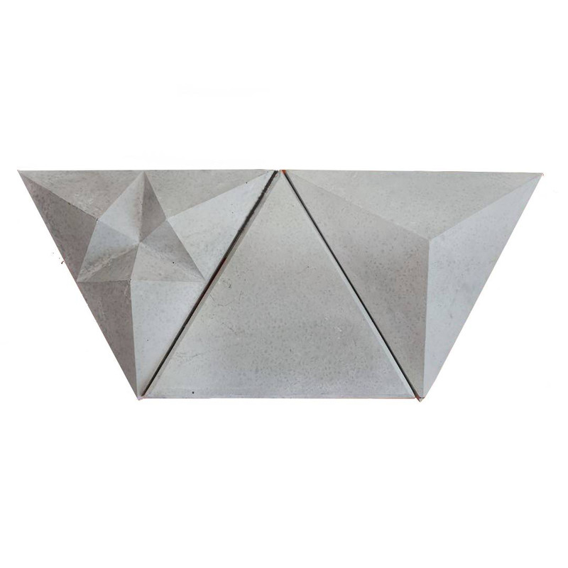 دیوارپوش مدل مثلثی چند طرح سه بعدی بتنی