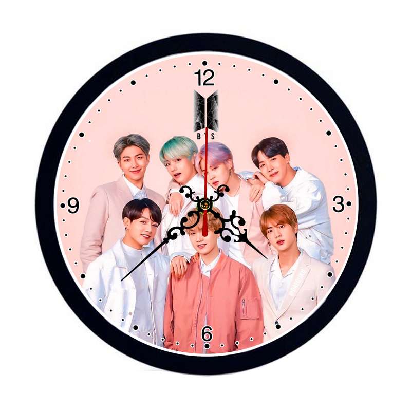 ساعت دیواری مدل گروه bts کد s-441
