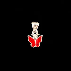 آویز گردنبند نقره زنانه گیرا مدل پروانه کد G779