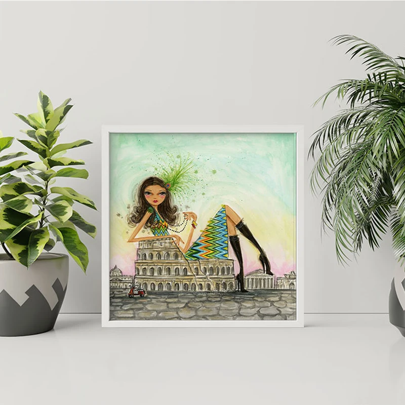 تابلو کودک و نوزاد طرح دختر مدل EP423