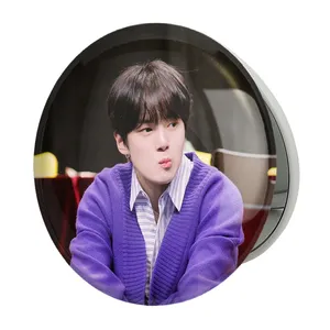 آینه جیبی خندالو طرح مینهیوک گروه مانستا اکس MONSTA X مدل تاشو کد 12256 