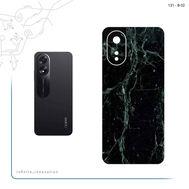 برچسب پوششی ماهوت مدل Graphite_Green_Marble مناسب برای گوشی موبایل اپو A38