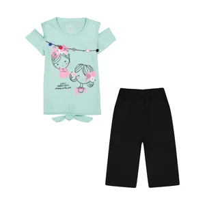 ست تی شرت و شلوارک دخترانه سون پون مدل 1391750-53