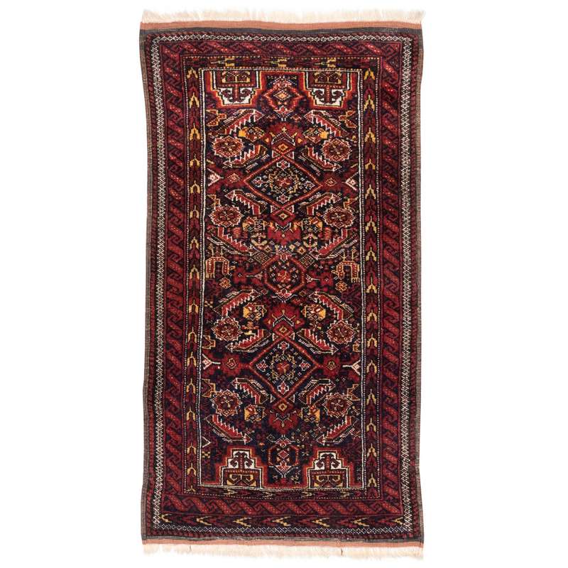 فرش دستباف قدیمی نیم متری سی پرشیا کد 102476