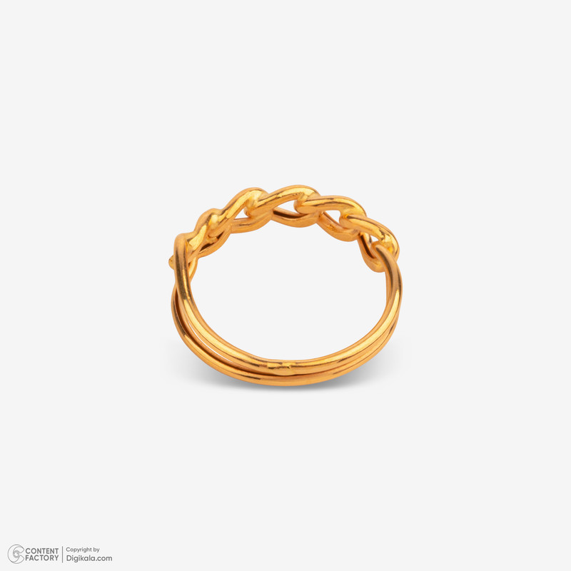 انگشتر طلا 18 عیار زنانه با طرح کارتیه مدل 01 سایز 55