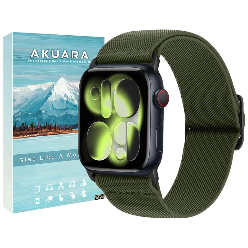 بند ساعت آکوآرا مدل STRC مناسب برای اپل واچ 46 میلیمتری سری 11