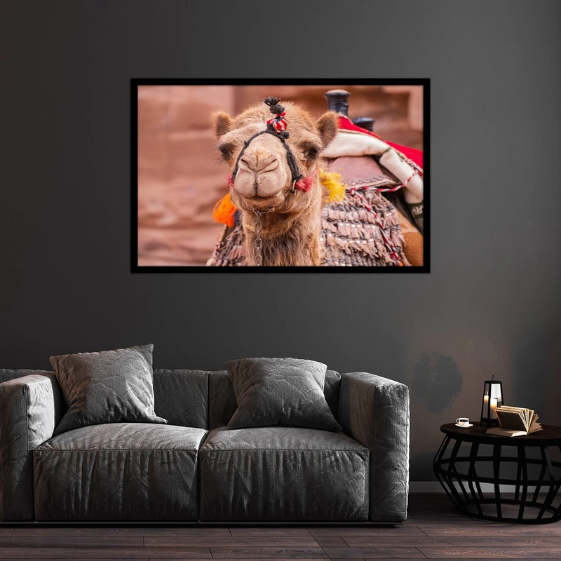 تابلو بکلیت طرح دکوراتیو حیوانات شتر مدل B-bu2499