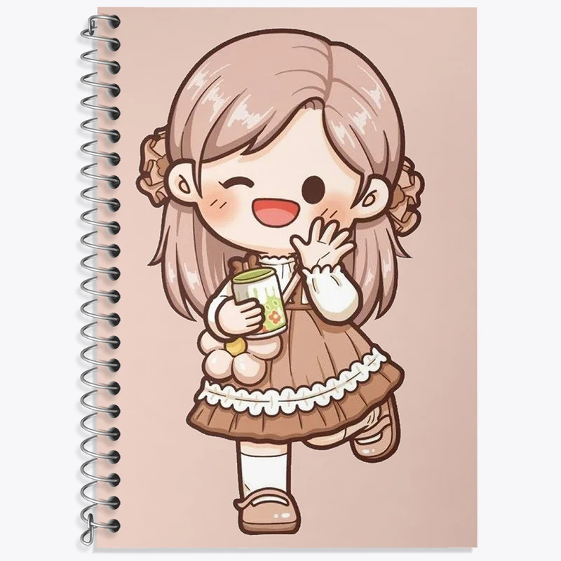 دفتر نت موسیقی 50 برگ خندالو طرح دخترانه کیوت کد N1818