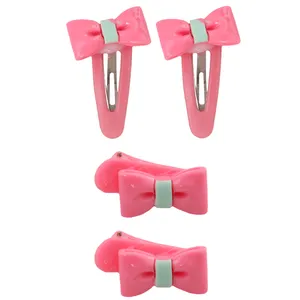 گیره مو دخترانه مدل پاپیون کد 105793 مجموعه 4 عددی