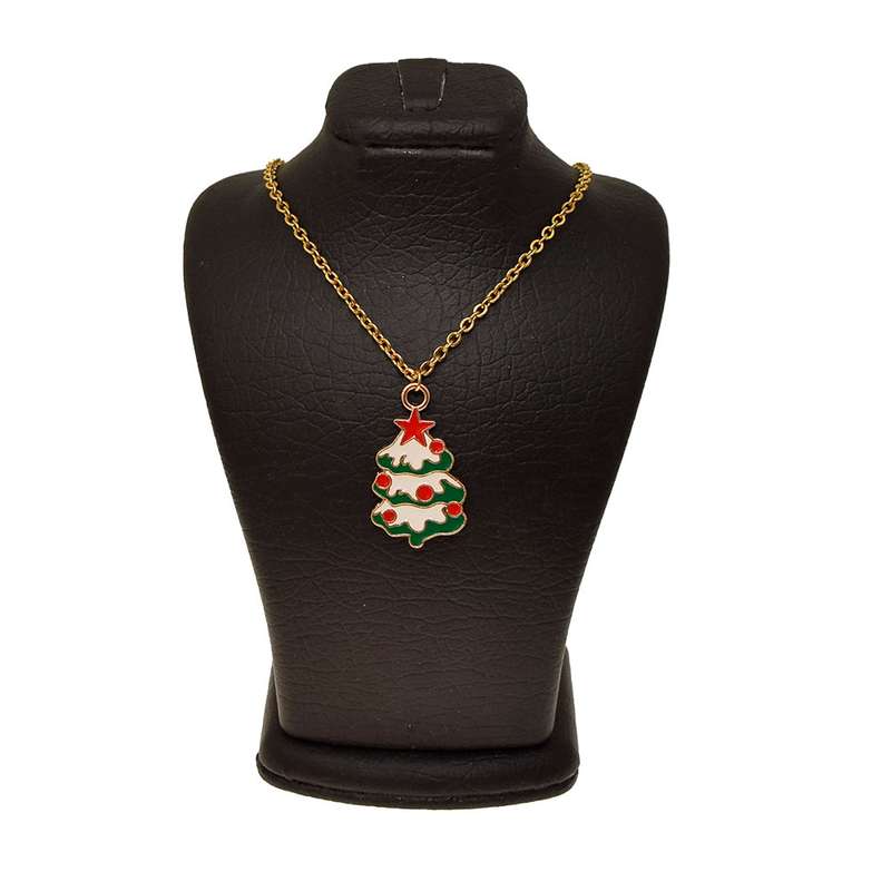 گردنبند دخترانه دلنار گالری مدل درخت کریسمس و ستاره گردنبند دخترانه دلنار گالری مدل درخت کریسمس و ستاره