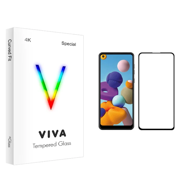 محافظ صفحه نمایش ویوا مدل 4K مناسب برای گوشی موبایل سامسونگ Galaxy A21