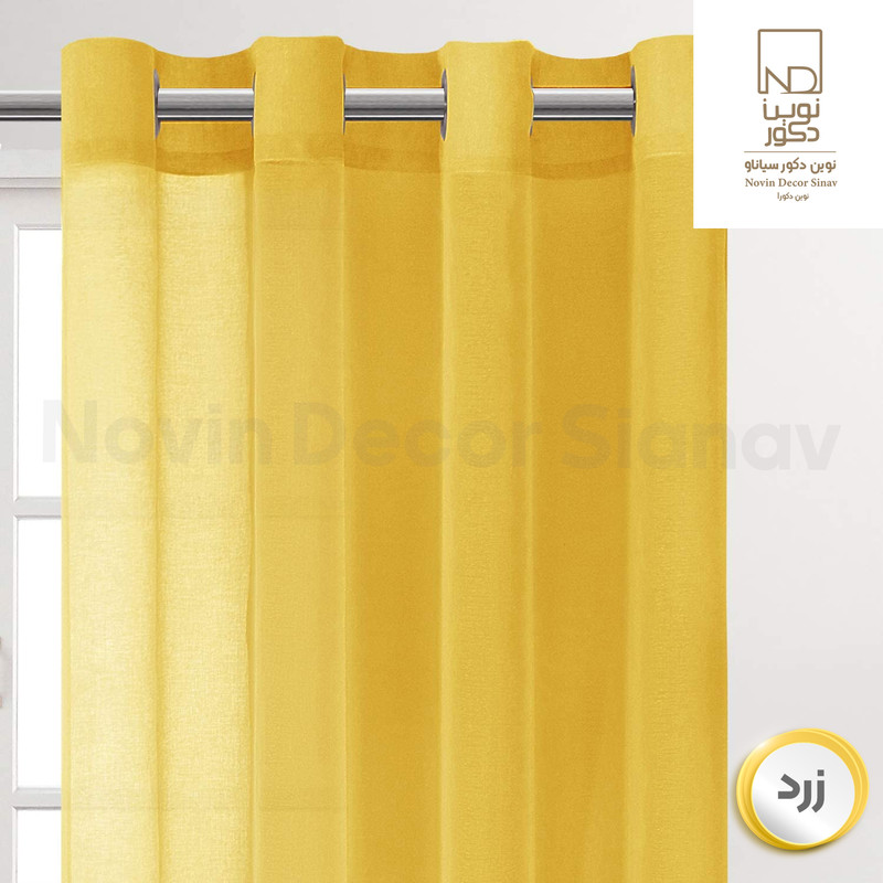 پرده نوین دکور سیاناو مدل حریر کد pb105 سایز 280×140 سانتی متر