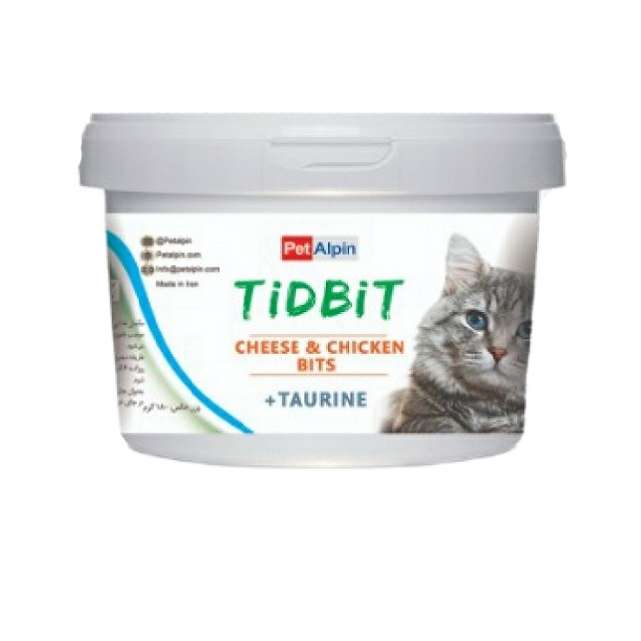 غذای مکمل گربه تیدبیت مدل chicken وزن 180 گرم