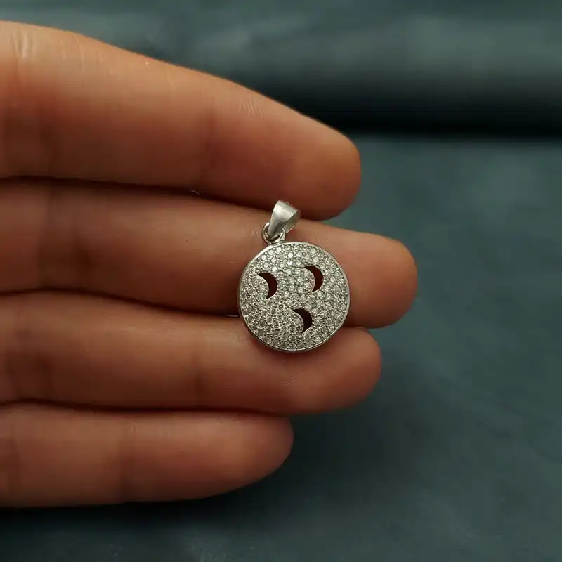 آویز گردنبند نقره زنانه مدل VM8684