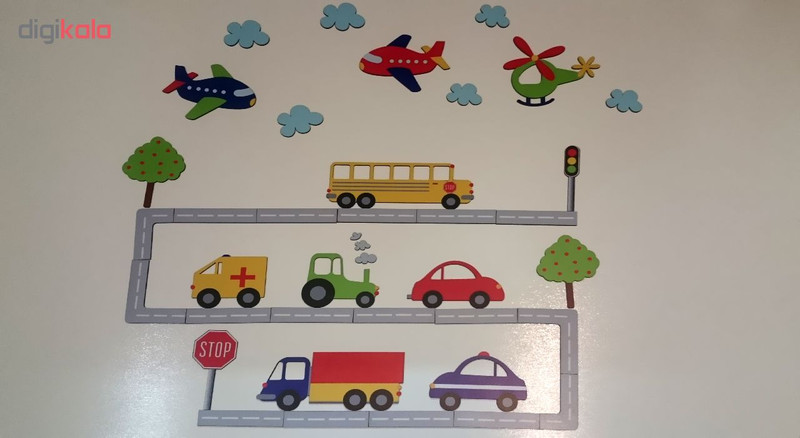 استیکر چوبی باروچین طرح Transportation