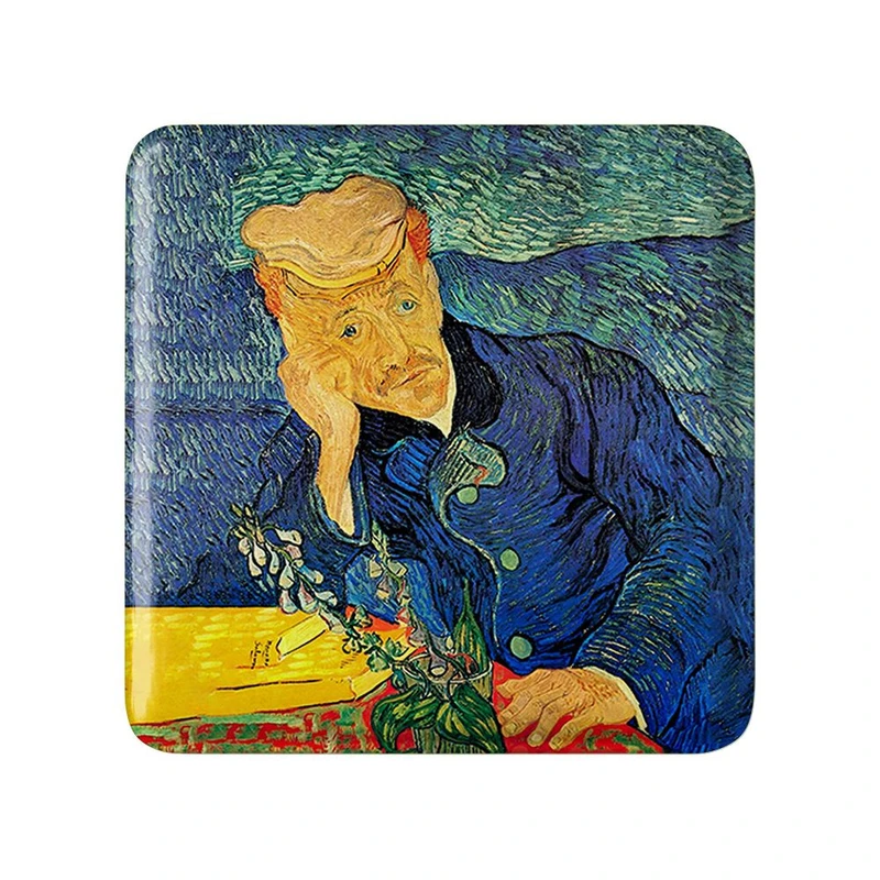 مگنت خندالو مدل نقاشی پرتره دکتر گاشه اثر ونسان ونگوگ کد 25447