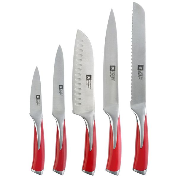 سرویس چاقو 5 پارچه ریچاردسون شفیلد مدل kyu fire سرویس چاقو 5 پارچه ریچاردسون شفیلد مدل kyu fire